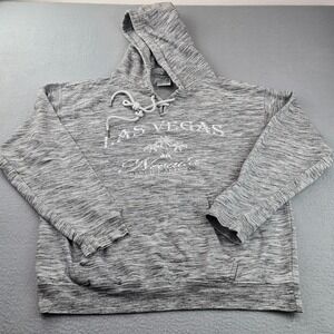 ESY Surf Co. Las Vegas Nevada Hoodie Men XL Heather Gray Graphic Cotton Pullover